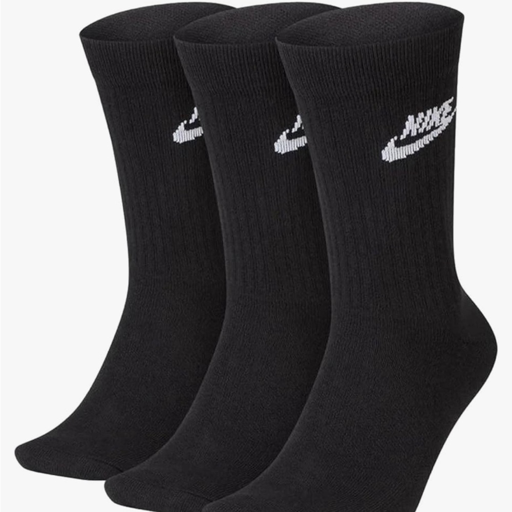 Nike Sportswear Everyday Essential Crew Socks (3 pack) NWT 504